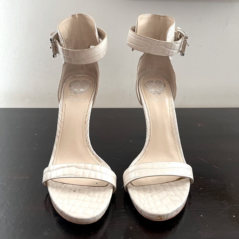 Vince Camuto Cream Stiletto Heels